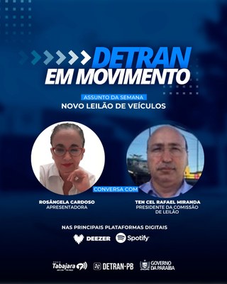 Novo leilão de veículos em destaque no Detran em Movimento